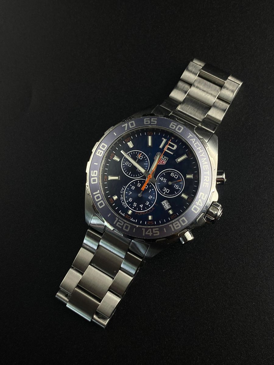 Reloj Cronógrafo Acero Azul