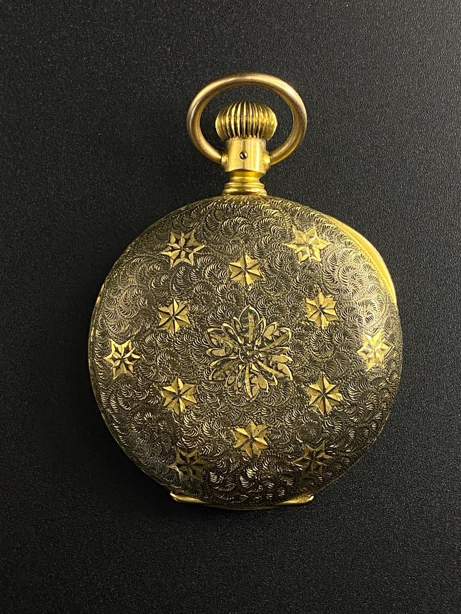 Reloj de Bolsillo Grabado Floral